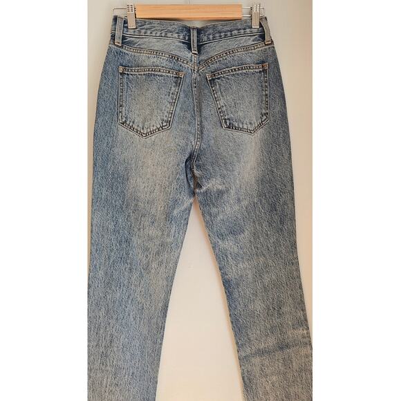 Pistola Jeans High Waist Split Hem Straight Leg Jeans Sz 27, Retail $168 - Picture 2 of 12
